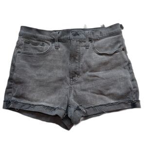 Madewell High-Rise Denim Cutoff Shorts - Faded Black - Size 29